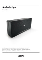 Loewe Audiodesign Speaker 2go Gebruiksaanwijzing