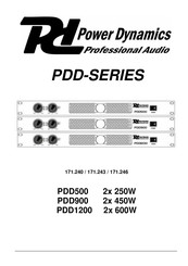 Power Dynamics PDD Series Handleiding