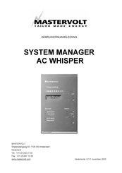 Mastervolt AC WHISPER Gebruikershandleiding