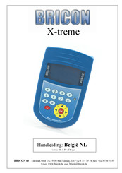 BRICON X-treme Handleiding