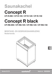 Sentiotec Concept R black CP-RB-090 Montage- En Gebruiksaanwijzing