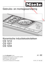 Miele CS 1234 Gebruiks- En Montage-Aanwijzing