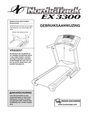 NordicTrack EX 3300 Gebruiksaanwijzing