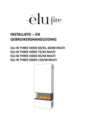 Elu W THREE SIDED 95/40 MULTI Installatie- En Gebruikershandleiding