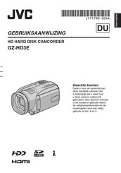 JVC GZ-HD3E Gebruiksaanwijzing