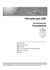 Ricoh FAX-optie type 2500 Gebruiksaanwijzing