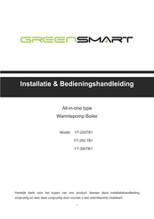 GreenSmart YT-250 TB1 Installatie- En Bedieningshandleiding