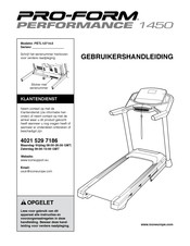 Pro-Form PERFORMANCE 1450 Gebruikershandleiding