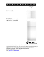 Conrad C-Control I Application- board 2.0 Gebruiksaanwijzing