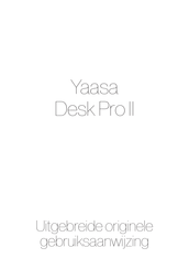 Yaasa Desk Pro II Originele Gebruiksaanwijzing