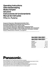 Panasonic NN-D501 Gebruiksaanwijzing