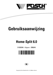 Posch Home-Split 6.0 Gebruiksaanwijzing