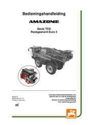 Amazone Deutz TCD Bedieningshandleiding