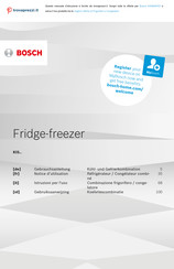 Bosch KIS Series Gebruiksaanwijzing