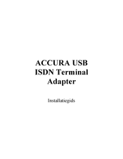 Accura USB ISDN Terminal Adapter Installatiegids