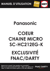 Panasonic SC-HC212EG-K Gebruiksaanwijzing