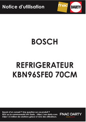 Bosch KBN96SFE0 Gebruikershandleiding