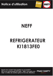 NEFF KI1813FE0 Gebruikershandleiding