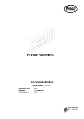 Kverneland Vicon PS ED821 VICONTROL Gebruikshandleiding