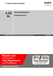 EWM TGM 40230 Handy Bedieningshandleidingen