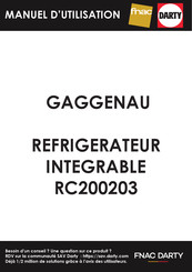 Gaggenau RC200203 Gebruikershandleiding