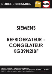 Siemens KG39N2IBF Gebruikershandleiding