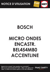 Bosch BEL454MB0 Gebruikershandleiding En Installatie-Instructies