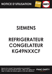 Siemens KG49NXXCF Gebruikershandleiding