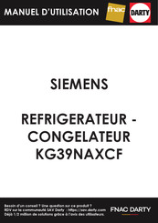 Siemens KG39NAXCF Gebruikershandleiding