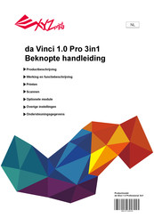 XYZ Printing Vinci 1.0 Pro 3in1 Beknopte Handleiding