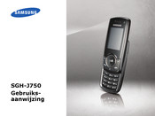 Samsung SGH-J750 Gebruiksaanwijzing