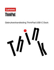 Lenovo ThinkPad USB-C Dock Gebruikershandleiding