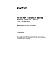 Compaq Evo D500 Ultra-Slim Snel Aan De Slag