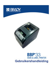 Brady BBP 33 Gebruikershandleiding