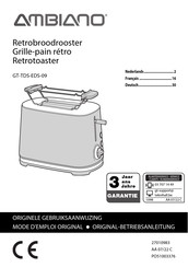 Ambiano GT-TDS-EDS-09 Originele Gebruiksaanwijzing