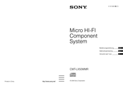 Sony CMT-LX50WMR Gebruiksaanwijzing