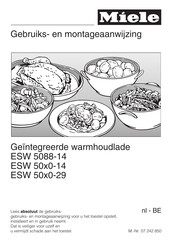 Miele ESW 50 0-29 Series Gebruiks- En Montage-Aanwijzing