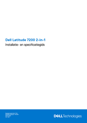 Dell Latitude 7200 2-in-1 Installatiehandleiding