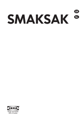 IKEA SMAKSAK Handleiding
