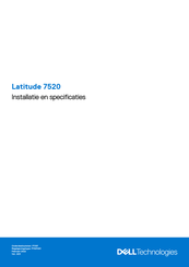 Dell Latitude 7520 Installatiehandleiding