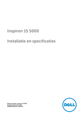 Dell Inspiron 15-5567 Installatiehandleiding