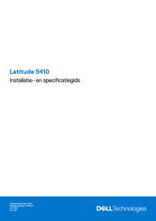 Dell Latitude 5410 Installatiehandleiding