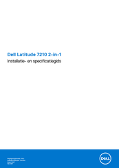 Dell Latitude 7210 2-in-1 Installatiehandleiding