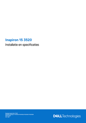 Dell Inspiron 15 3520 Installatiehandleiding