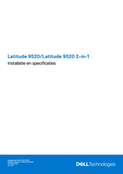 Dell Latitude 9520 2-in-1 Installatiehandleiding