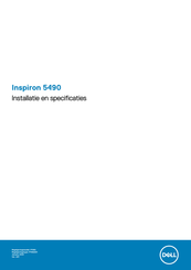 Dell Inspiron 5490 Installatiehandleiding