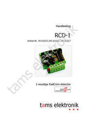 tams elektronik RCD-1 Handleiding