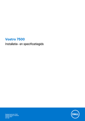 Dell Vostro 7500 Installatiehandleiding