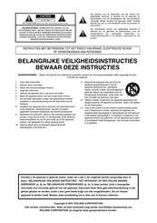 Roland HP203 Bedienings- En Veiligheidsinstructies