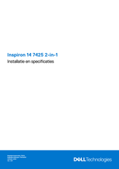 Dell Inspiron 14 7425 2-in-1 Installatiehandleiding